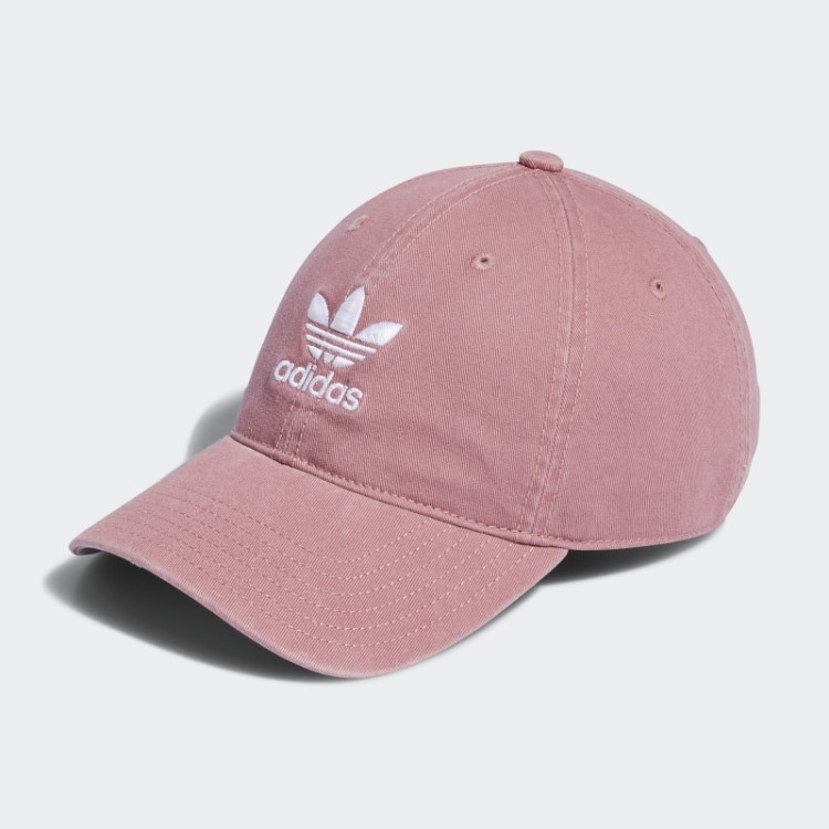 Boné Adidas Rosa Relaxado Com Tira Nas Costas