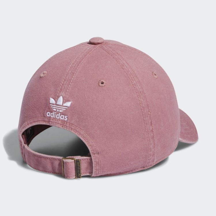 Boné Adidas Rosa Relaxado Com Tira Nas Costas