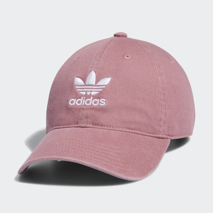 Boné Adidas Rosa Relaxado Com Tira Nas Costas