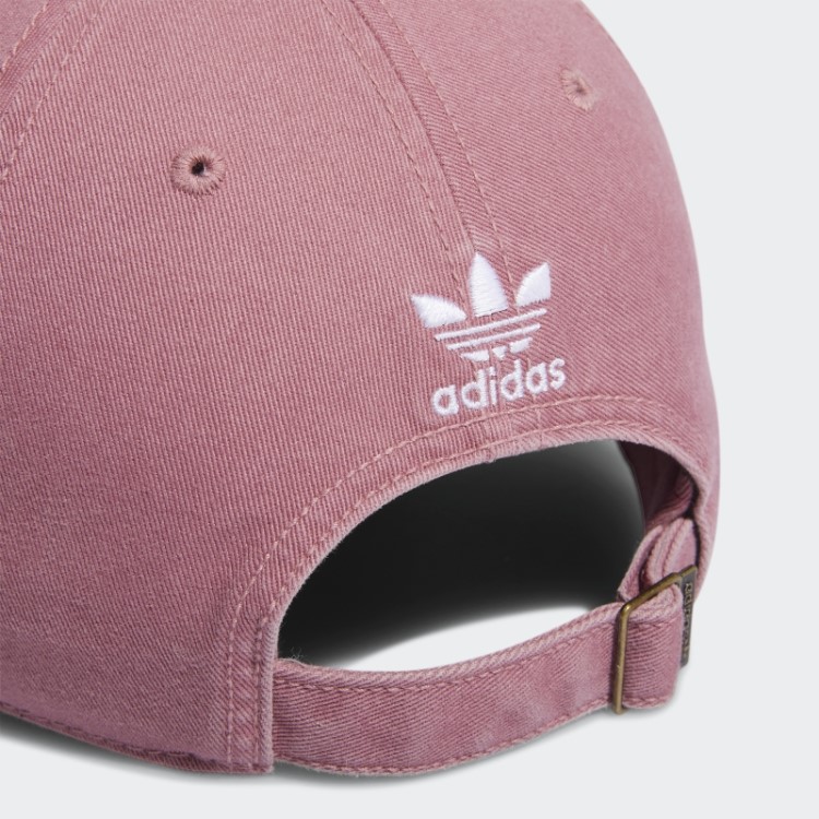 Boné Adidas Rosa Relaxado Com Tira Nas Costas
