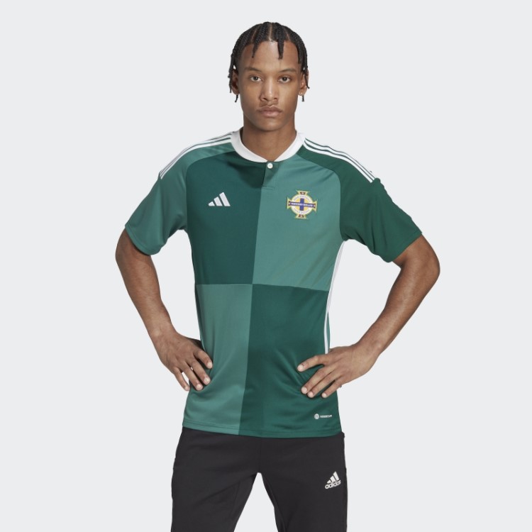 Camisa Casa 22 Da Irlanda Do Norte Adidas Tech Forest