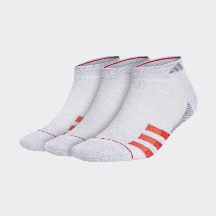 Meias Multicoloridas Adidas Superlite Listras De Corte Baixo 3 Pares