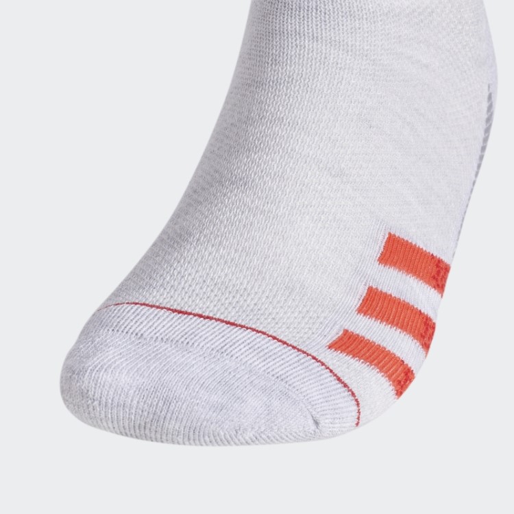 Meias Multicoloridas Adidas Superlite Listras De Corte Baixo 3 Pares