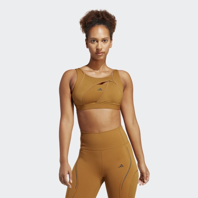 Sutiã De Suporte Médio Adidas Powerimpact Luxe Azul Com Moda