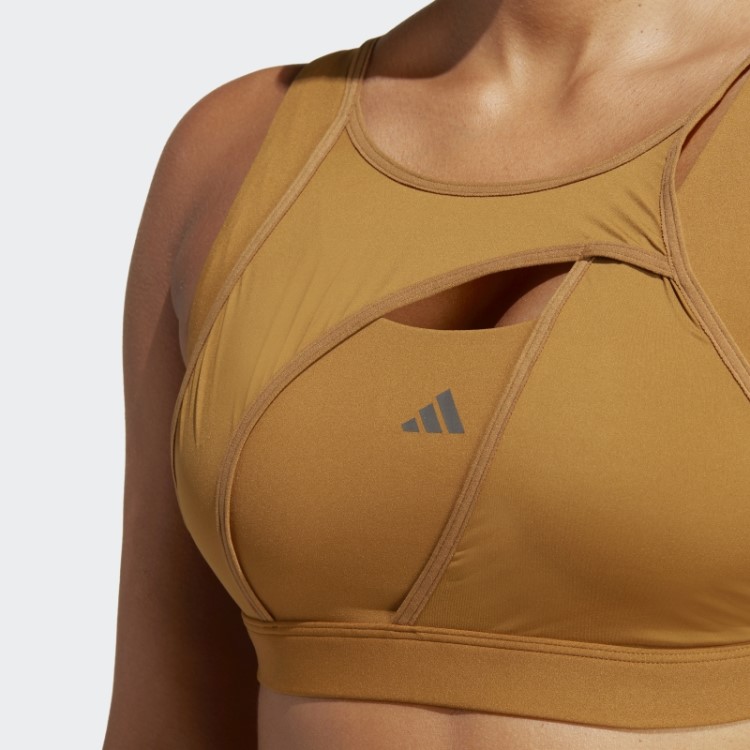 Sutiã De Suporte Médio Adidas Powerimpact Luxe Azul Com Moda