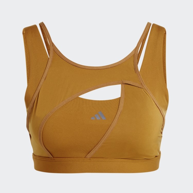 Sutiã De Suporte Médio Adidas Powerimpact Luxe Azul Met