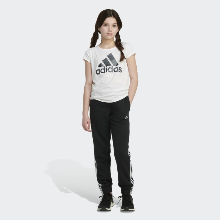 Jogger De Lã Com As Três Listras Preto Adidas