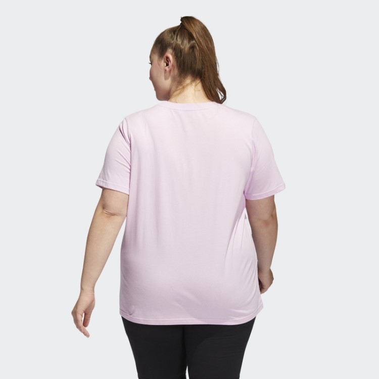 Camiseta Estampada Floral (tamanho Grande) Lilás Adidas