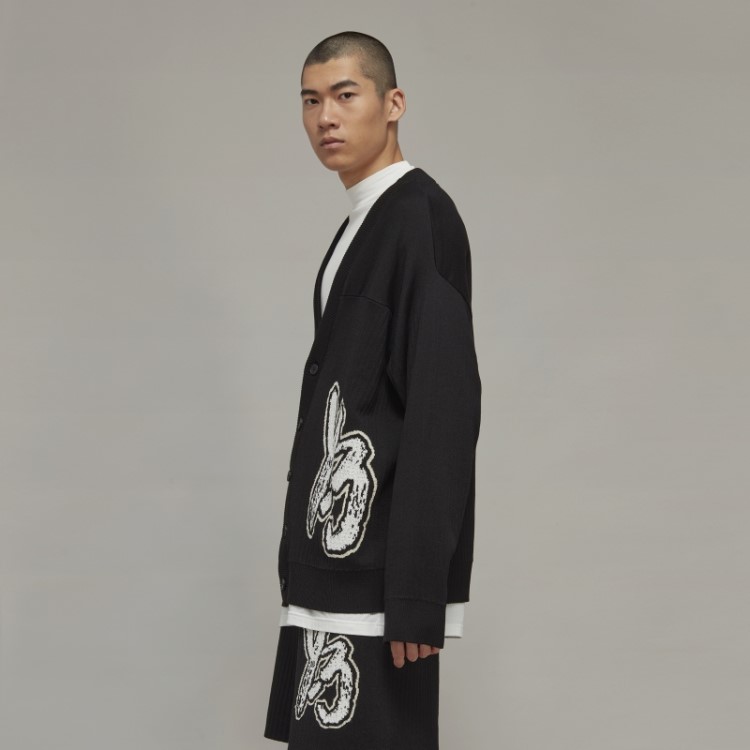 Cardigã De Tricô Com Logo Adidas Y-3