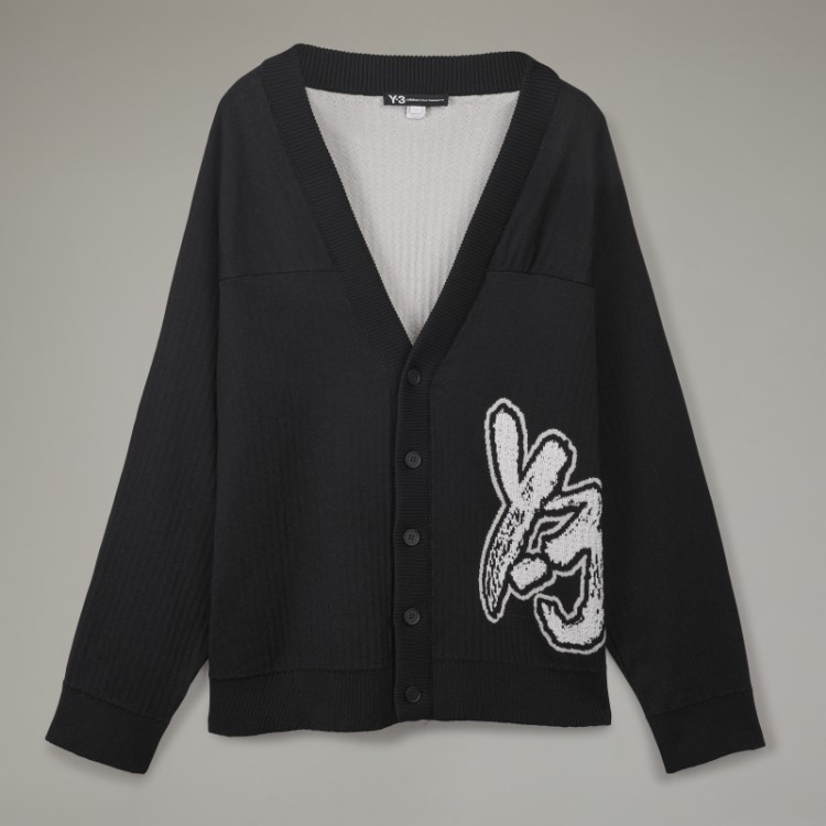 Cardigã De Tricô Com Logo Adidas Y-3