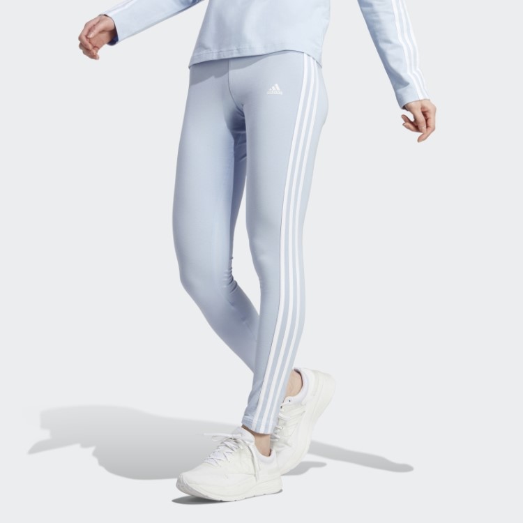 Legging Adidas 3 Listras Azul Dawn