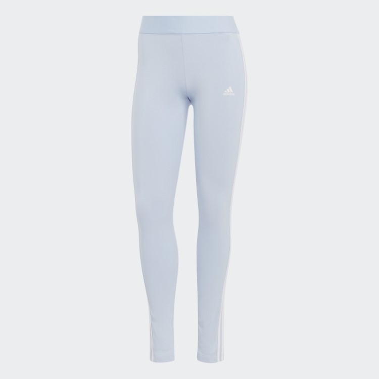 Legging Adidas 3 Listras Azul Dawn