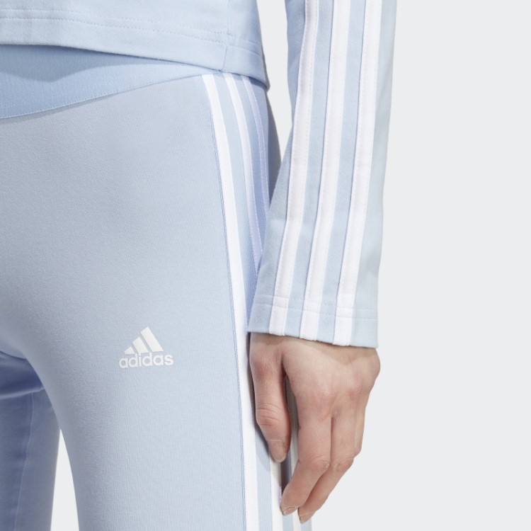 Legging Adidas 3 Listras Azul Dawn