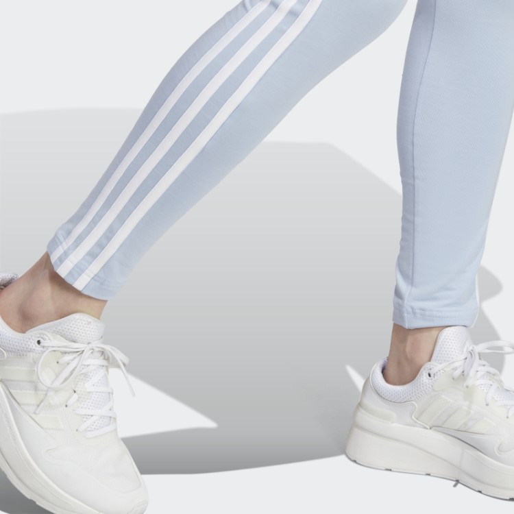 Legging Adidas 3 Listras Azul Dawn
