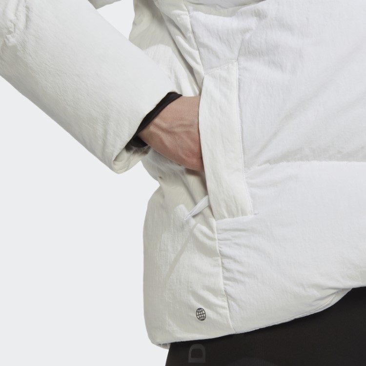 Jaqueta Big Baffle Down Adidas Branca