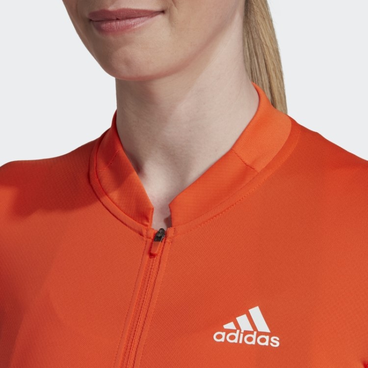 Adidas Laranja A Camisa De Ciclismo De Manga Curta