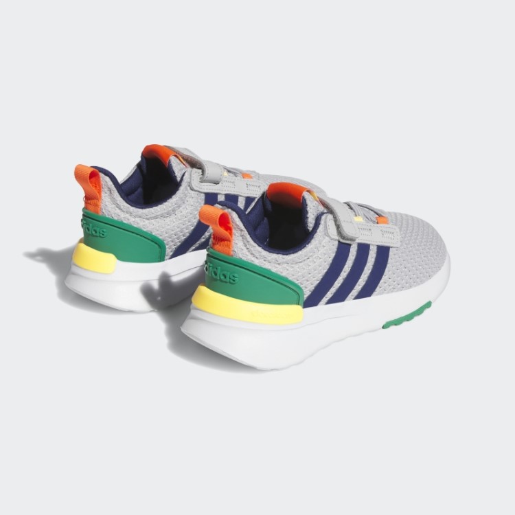 Tênis Adidas Grey Racer Tr21 Estilo De Vida Corrida Elástico Com Cadarço E Tira Superior