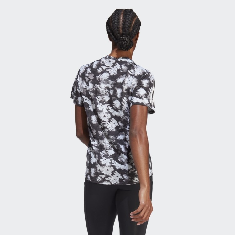 Adidas Own The Run Cooler Camiseta De Corrida De Verão Cinza
