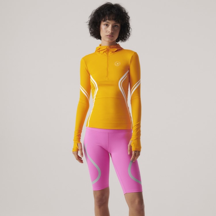 Adidas By Stella Mccartney Truepace Blusa Manga Longa Moda Laranja