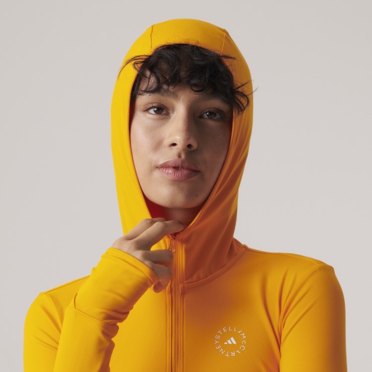 Adidas By Stella Mccartney Truepace Blusa Manga Longa Moda Laranja
