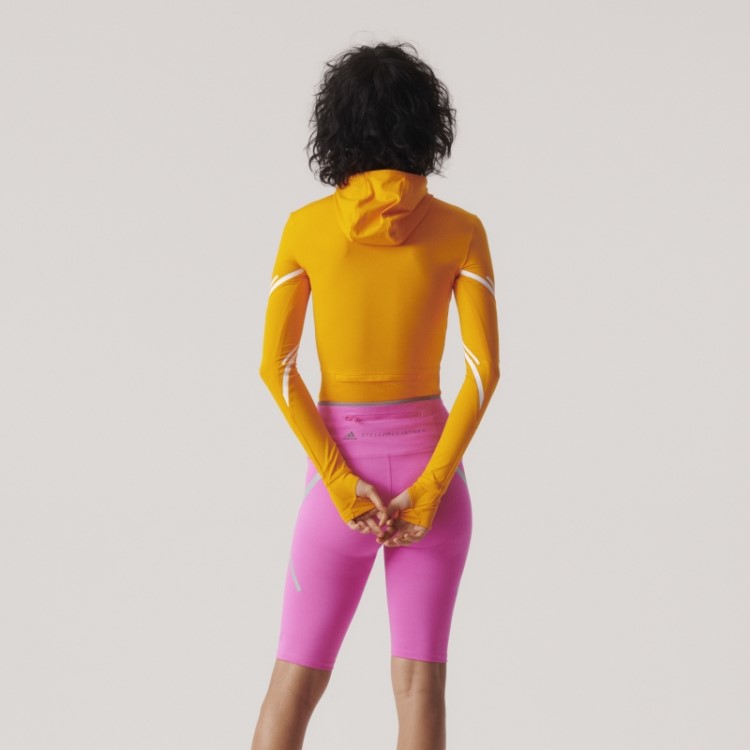 Adidas By Stella Mccartney Truepace Blusa Manga Longa Moda Laranja