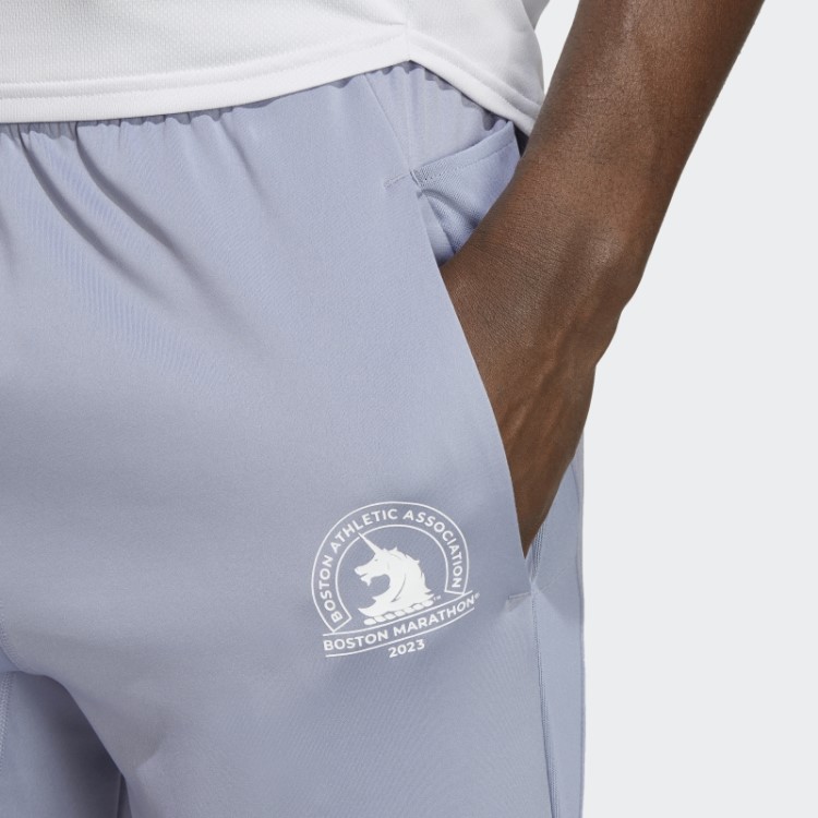 Calça De Corrida Boston Marathon 2023 Astro Adidas Silver Violet