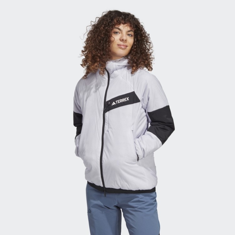 Jaqueta Com Capuz Terrex Techrock Stretch Primaloft Silver Dawn Adidas