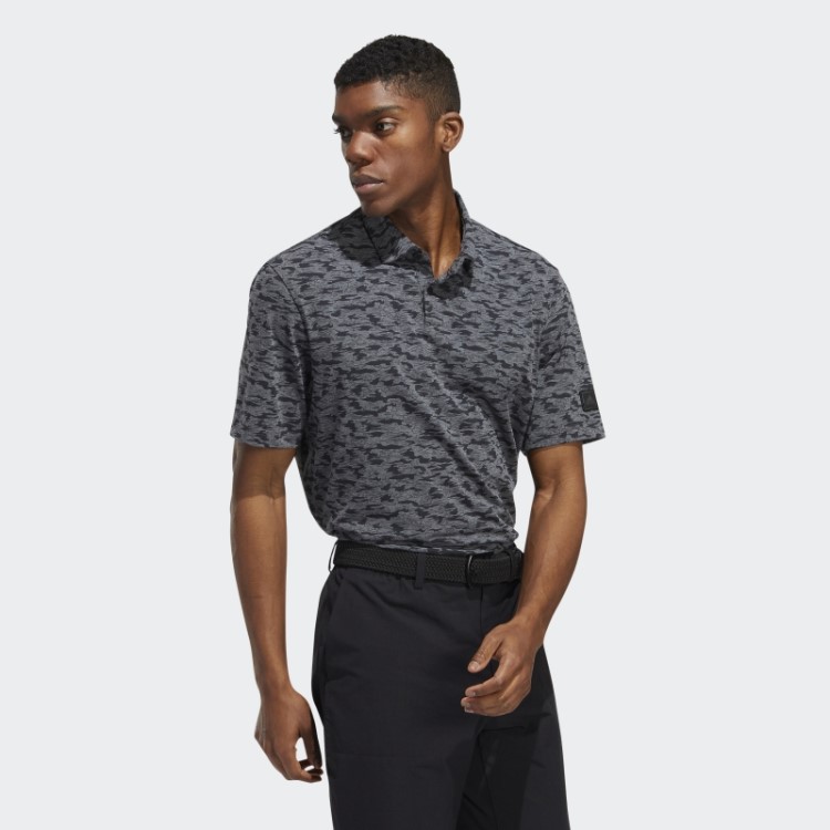 Adidas Camisa Polo Go-to Com Estampa Camuflada Preta