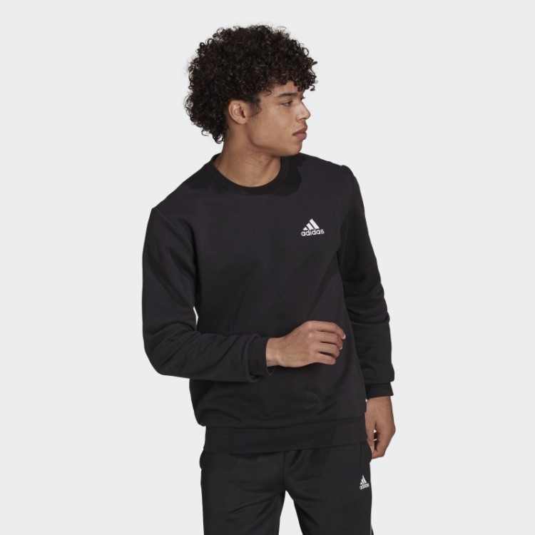Moletom De Lã Adidas Black Essentials