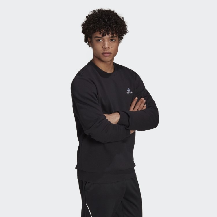 Moletom De Lã Adidas Black Essentials