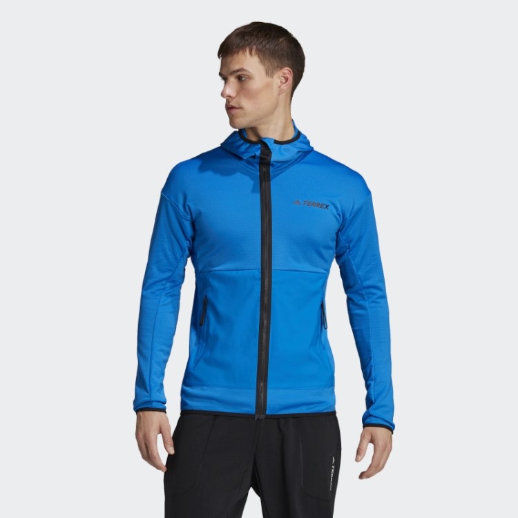 Terrex Tech Flooce Light Jaqueta De Caminhada Com Capuz Shock Blue Adidas
