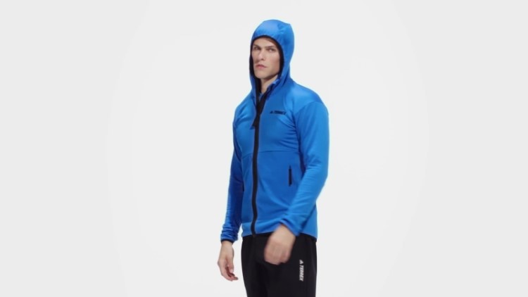 Terrex Tech Flooce Light Jaqueta De Caminhada Com Capuz Shock Blue Adidas