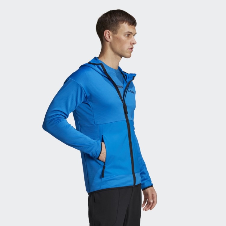 Terrex Tech Flooce Light Jaqueta De Caminhada Com Capuz Shock Blue Adidas