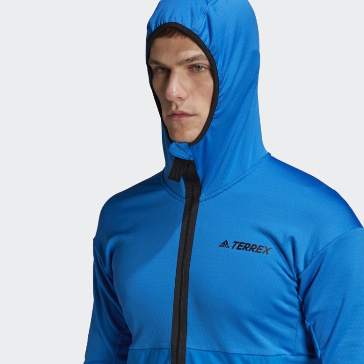 Terrex Tech Flooce Light Jaqueta De Caminhada Com Capuz Shock Blue Adidas