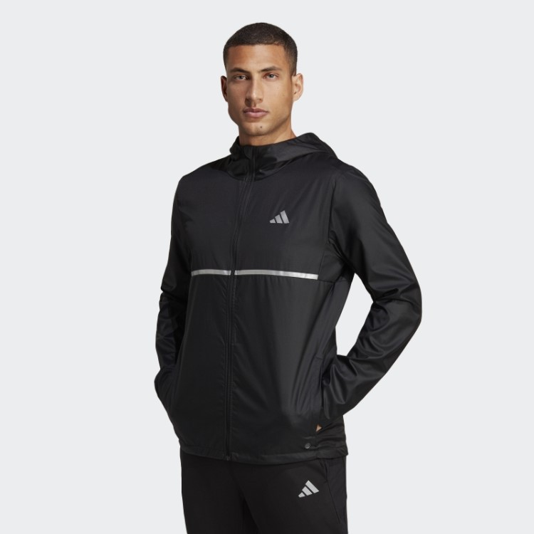 Jaqueta Preta Própria Da Corrida Adidas