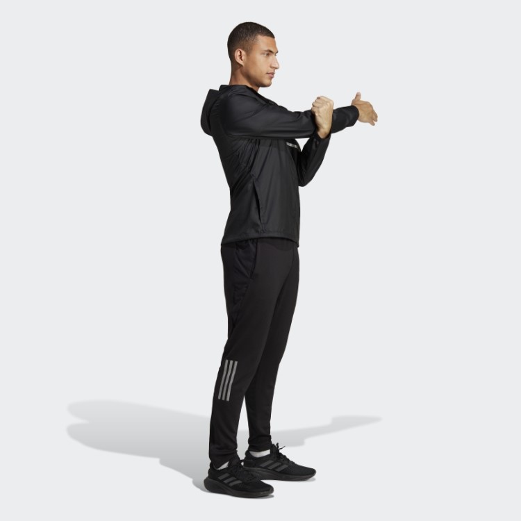 Jaqueta Preta Própria Da Corrida Adidas