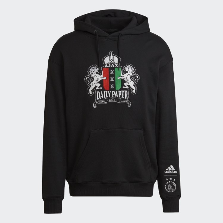 Moletom Adidas Ajax Amsterdam X Daily Paper Graphic Preto