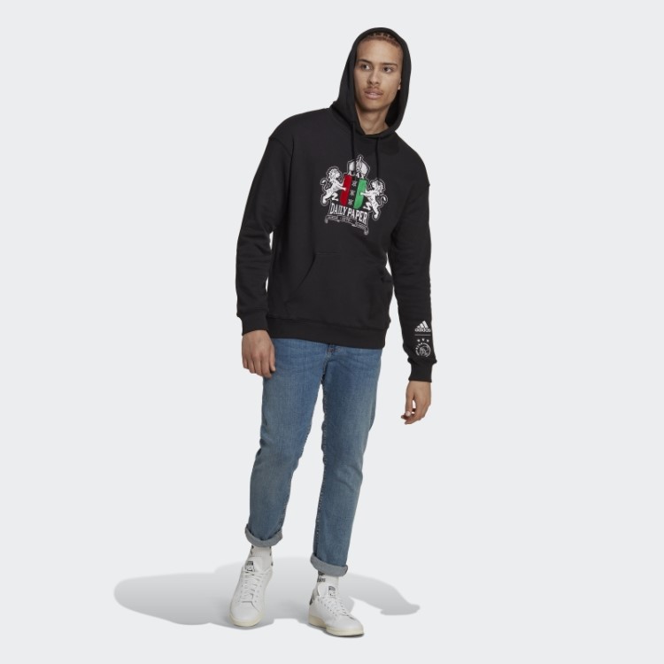 Moletom Adidas Ajax Amsterdam X Daily Paper Graphic Preto