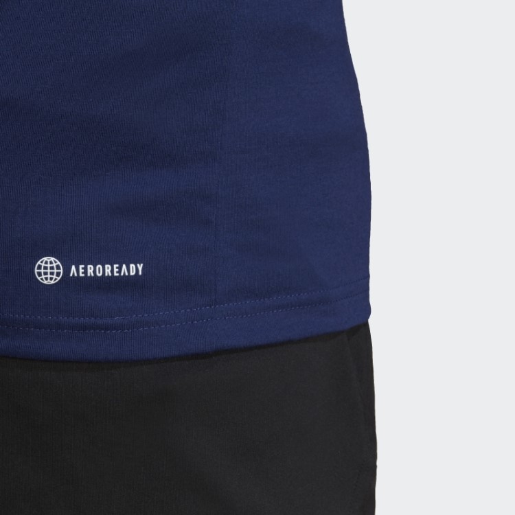 Camiseta De Treino Com Logo Sazonal Train Essentials Azul Escuro Adidas