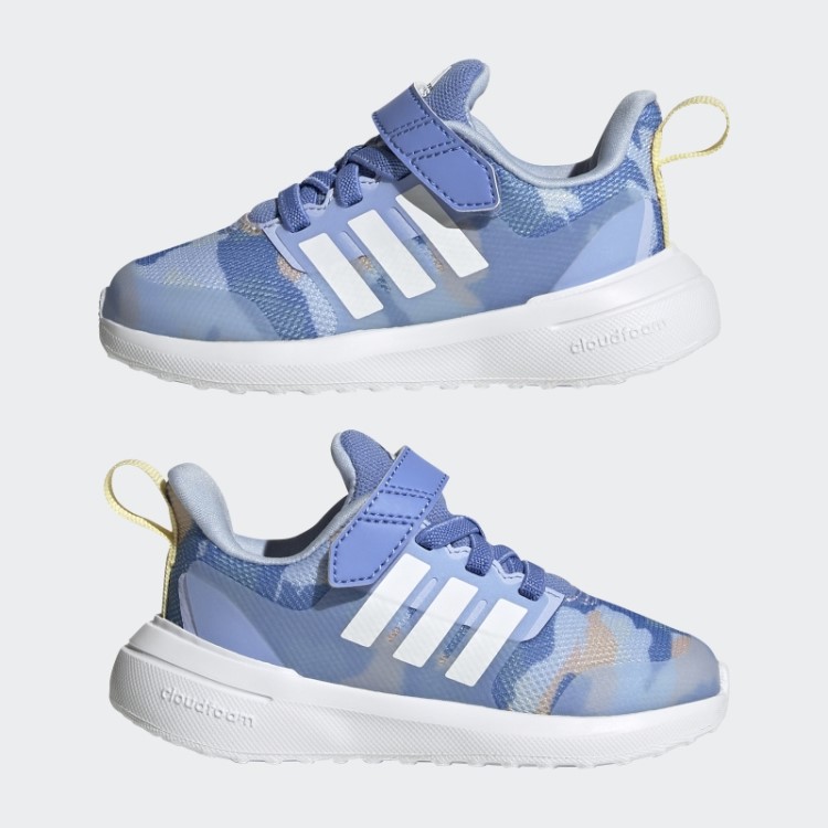 Azul Fortarun 2.0 Cloudfoam Tênis Esportivo De Corrida Com Renda Elástica Adidas