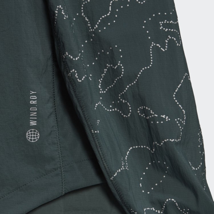 Jaqueta De Corrida Verde X-city Com Gola Redonda Adidas