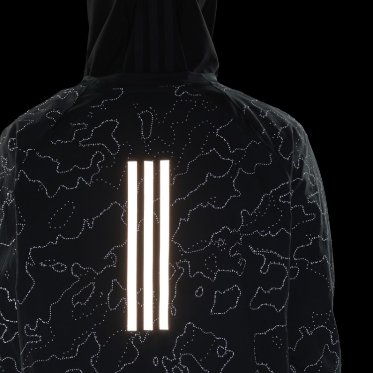 Jaqueta De Corrida Verde X-city Com Gola Redonda Adidas