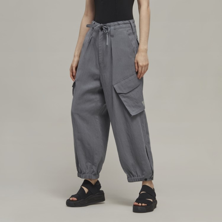 Y-3 Calça Cargo Sarja Crinkle Adidas