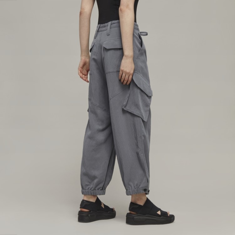 Y-3 Calça Cargo Sarja Crinkle Adidas