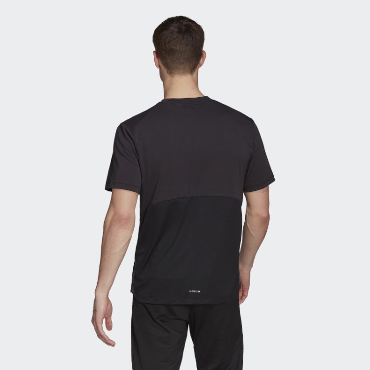 Camiseta De Yoga Adidas Aeroready Preta