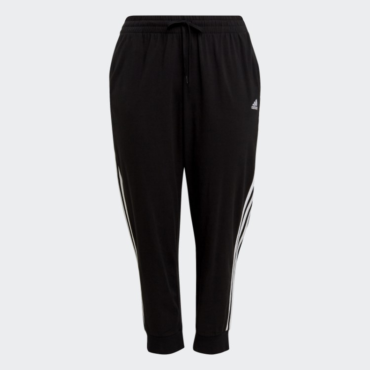 Calça Adidas Essentials Com As Três Listras (plus Size) Preta
