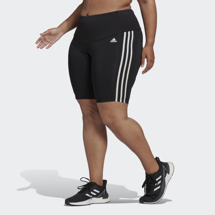 Meia-calça Esportiva Preta Projetada 2 Movimentos De Cintura Alta (tamanho Grande) Adidas