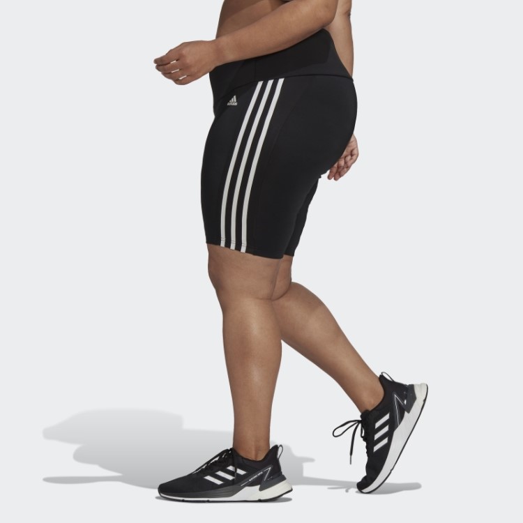 Meia-calça Esportiva Preta Projetada 2 Movimentos De Cintura Alta (tamanho Grande) Adidas