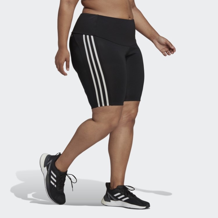 Meia-calça Esportiva Preta Projetada 2 Movimentos De Cintura Alta (tamanho Grande) Adidas