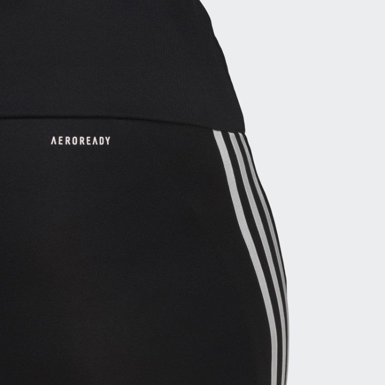 Meia-calça Esportiva Preta Projetada 2 Movimentos De Cintura Alta (tamanho Grande) Adidas